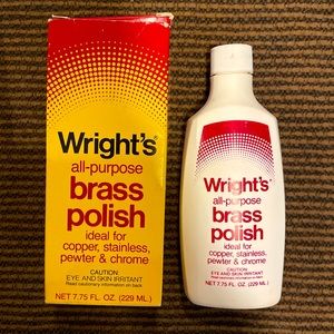Rare wrights brass polish